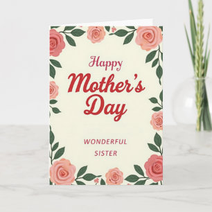 Scarlet Script Mothers Day Card