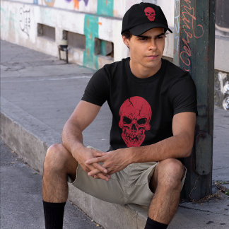 Scarlet Skull: Anatomical Horror Tri-Blend Shirt