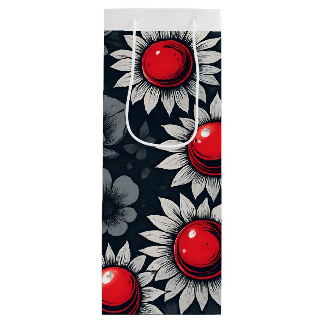 Scarlet Snow Night Garden Wine Gift Bag (Front)