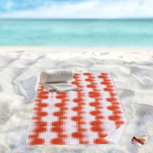 Scarlet Stencils Beach Towel