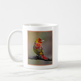 Scarlet Tanager Molting - Original Photograph Coffee Mug