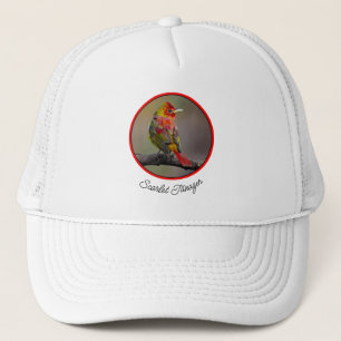 Scarlet Tanager Molting - Original Photograph Trucker Hat