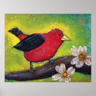 Scarlet Tanager Poster