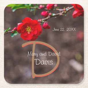 Scarlet Top Wedding Coasters