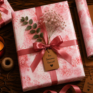 Scarlet Whispers Wrapping Paper Sheet