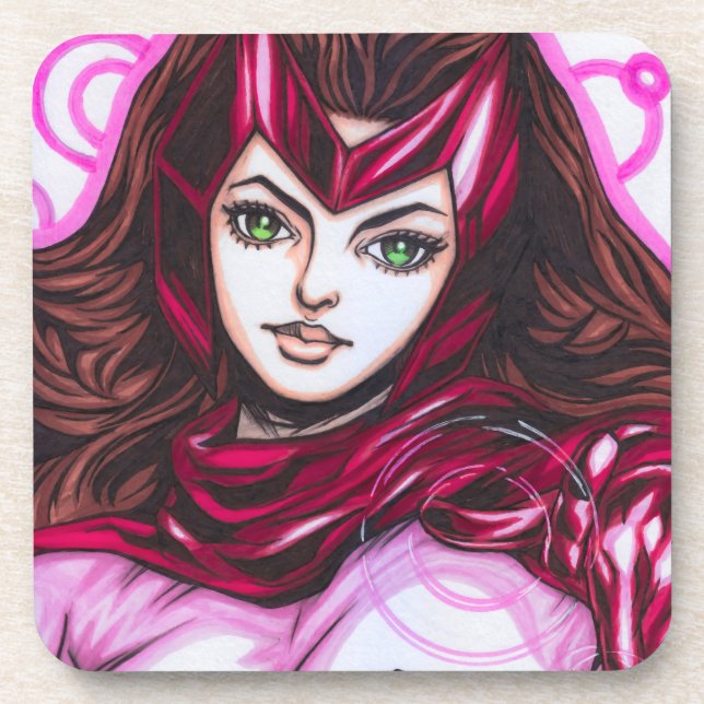 Scarlet Witch ~ Wanda Maximoff Coaster (Front)