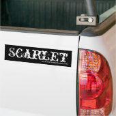 Scarlet, www.scarletmusicnow.com bumper sticker (On Truck)