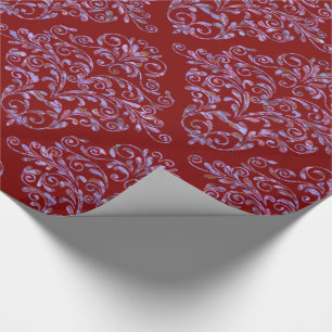 Scarletphylo Elegant Royal Damask Wrapping Paper