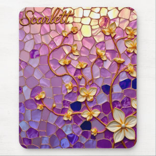 SCARLETT ~ Sweet Mauve Pattern ~ Mousepad