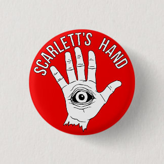 Scarlett's Hand Round Button Red
