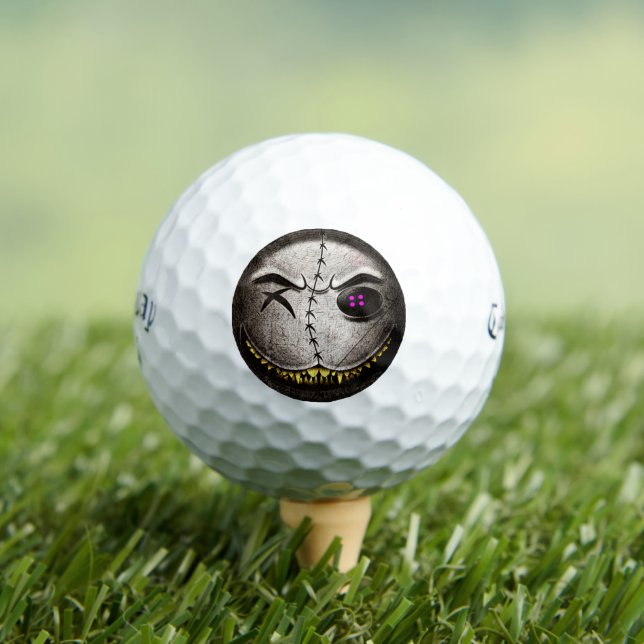Scarmoji Vintage Golf Balls (Insitu Tee)