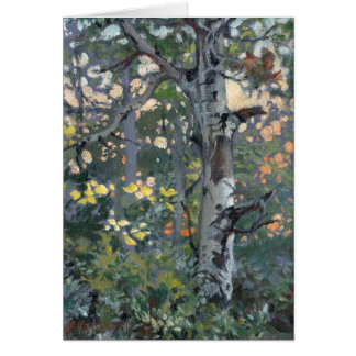 'Scarred Aspen' note card print