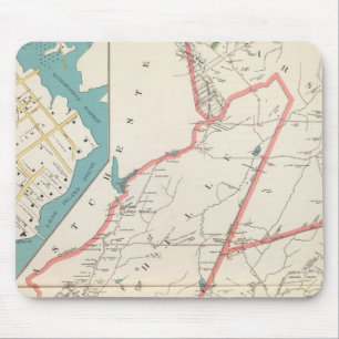 Scarsdale, New Rochelle, Mamaroneck towns Mouse Mat