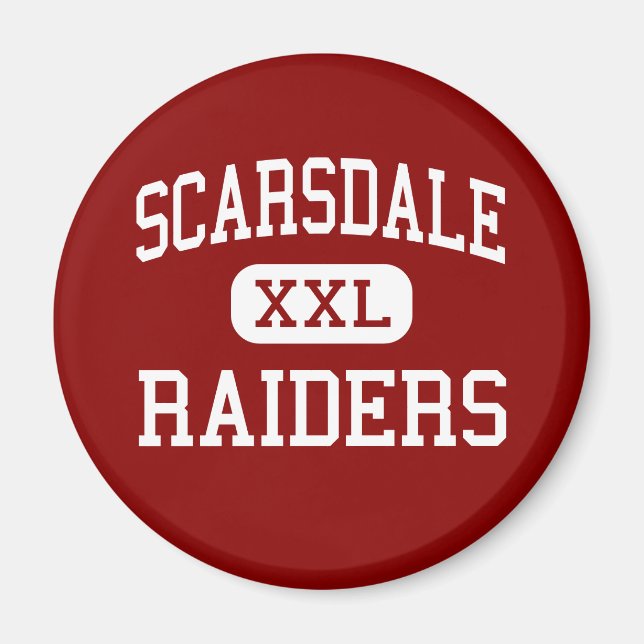 Scarsdale - Raiders - High - Scarsdale New York Magnet (Front)