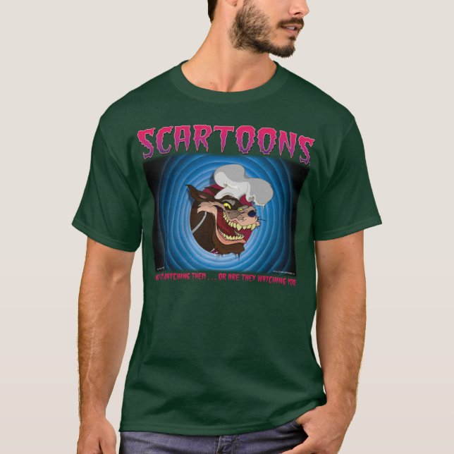 SCARTOONS Green Wolf T-Shirt (Front)
