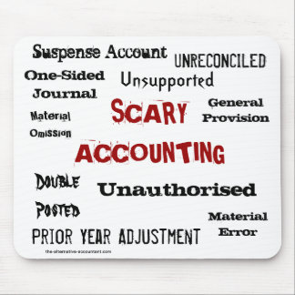 Scary Accounting Accountant Halloween Funny Mouse Mat