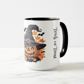 Scary and Cute Trick or Treat Halloween Mug