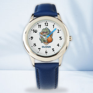 Scary and Funny Basketball Player T-rex Dinosaur Watch