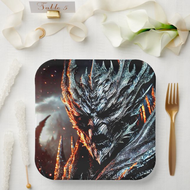Scary Art Paper Plate (Wedding)