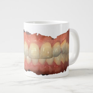 Scary-Ass Teeth Scan Large Coffee Mug
