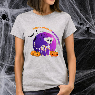 Scary Australian Shepherd Halloween Bats T-Shirt