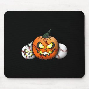 Scary Baseball Coach Teacher 2023 Pumpkin Hallowee Mouse Mat