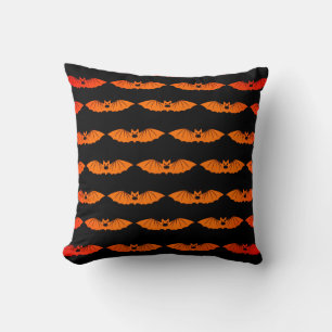 Scary Bats with Black background Cushion
