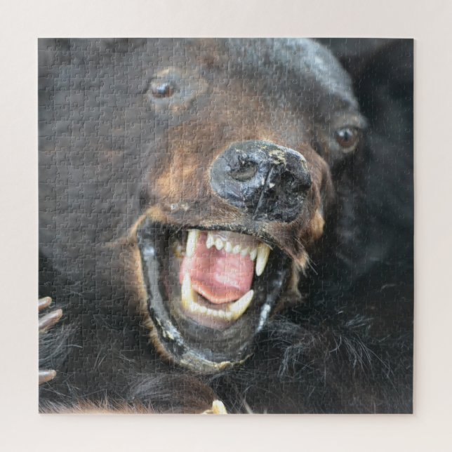 Scary Black Bear Jigsaw Puzzle (Vertical)