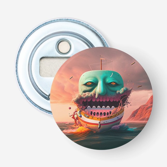 Scary boat bottle opener (Front)