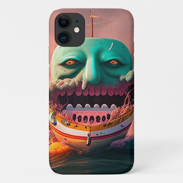 Scary Boat Case-Mate iPhone Case (Back)