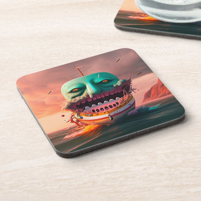 Scary boat coaster (Left Side)