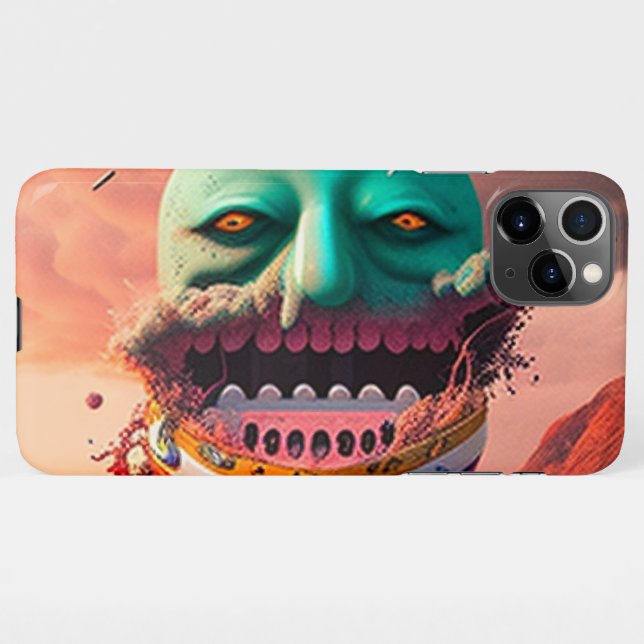 Scary boat iPhone case (Back Horizontal)