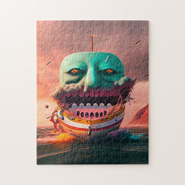 Scary Boat Jigsaw Puzzle (Vertical)