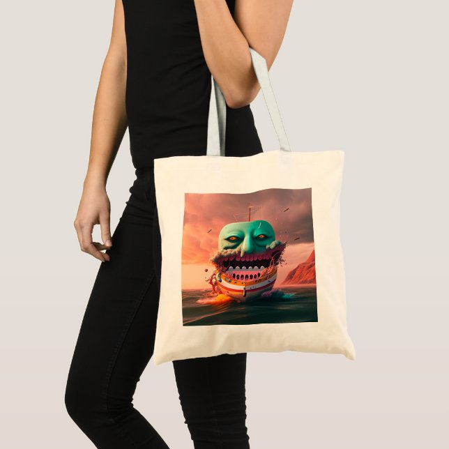 Scary boat tote bag (Front (Product))