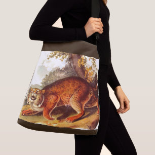 scary bobcat crossbody bag