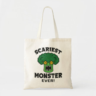 Scary Broccoli Monster Tote Bag