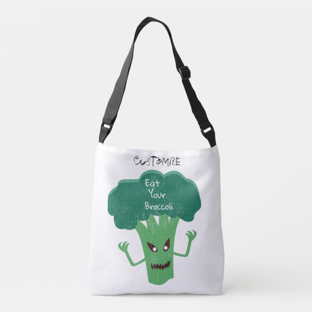 Scary Broccoli Thunder_Cove Crossbody Bag (Back)