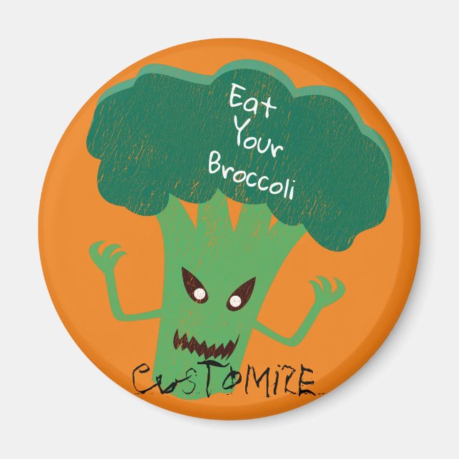 Scary Broccoli Thunder_Cove Magnet (Front)