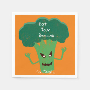Scary Broccoli Thunder_Cove Napkin
