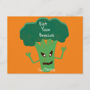 Scary Broccoli Thunder_Cove Postcard