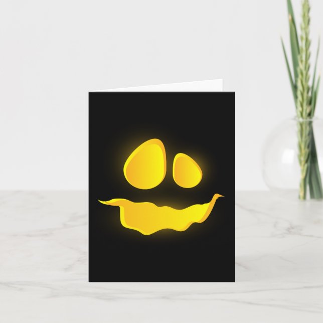 Scary Bumkin Smile Halloween Season  Card (Front)