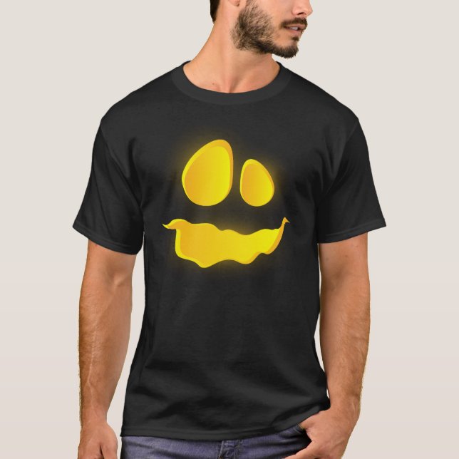 Scary Bumkin Smile Halloween Season  T-Shirt (Front)