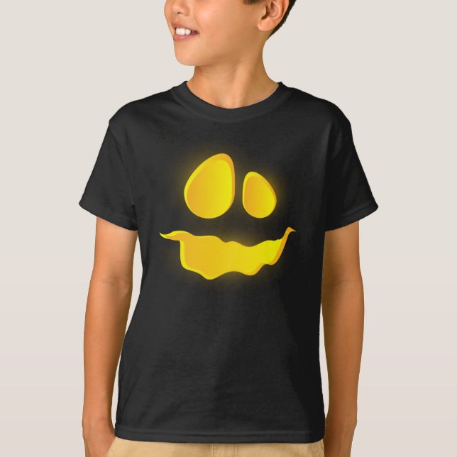 Scary Bumkin Smile Halloween Season  T-Shirt (Front)