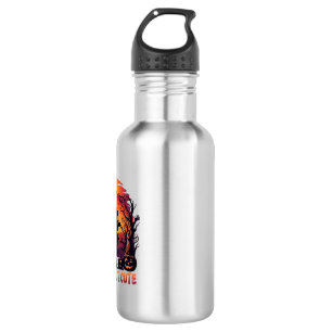 Scary But Cute Halloween Bat Girl Pumpkins Haunted 532 Ml Water Bottle