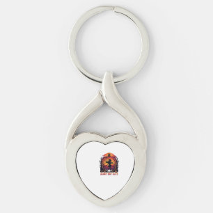 Scary But Cute Halloween Bat Girl Pumpkins Haunted Key Ring