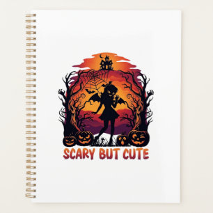 Scary But Cute Halloween Bat Girl Pumpkins Haunted Planner