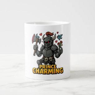 Scary Cartoon Knight – “Price Charming Large Coffee Mug