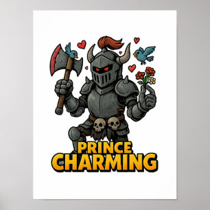 Scary Cartoon Knight  – “Price Charming Poster