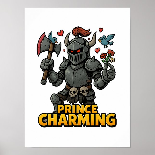 Scary Cartoon Knight  – “Price Charming Poster (Front)