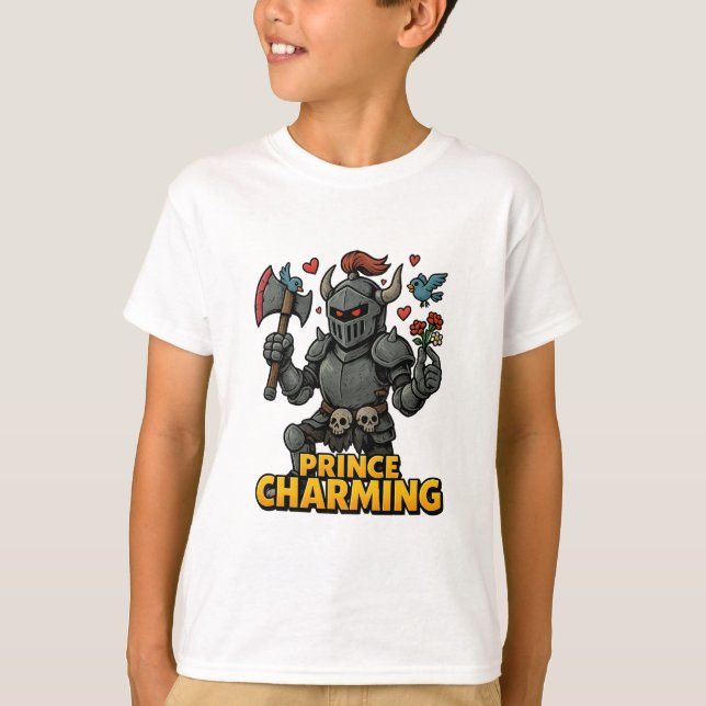 Scary Cartoon Knight  – “Price Charming T-Shirt (Front)